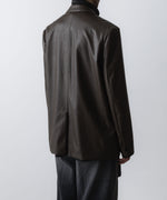 画像をギャラリービューアに読み込む, VEIN ヴェインのSYNTHETIC LEATHER 2B JKT - BROWNの公式通販サイトsession福岡セレクトショップ
