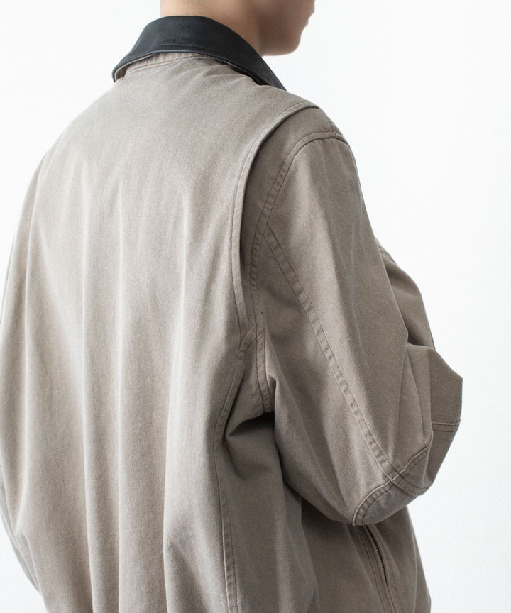 VEIN ヴェインのSULFUR DYED CHINO CLOTH WORK JKT - BEIGEの公式通販サイトsession福岡セレクトショップ