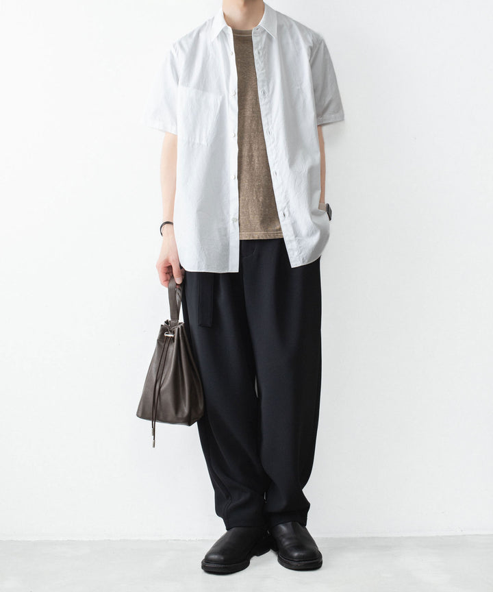 VEIN ヴェインの140/2 GIZA BROAD S/S SHIRT - WHITEの公式通販サイトsession福岡セレクトショップ