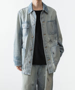 画像をギャラリービューアに読み込む, VEIN ヴェインの11OZ DENIM COVERALL JKT - L.NAVYの公式通販サイトsession福岡セレクトショップ

