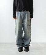画像をギャラリービューアに読み込む, VEIN ヴェインの11OZ DENIM BAGGY JEANS - L.NAVYの公式通販サイトsession福岡セレクトショップ
