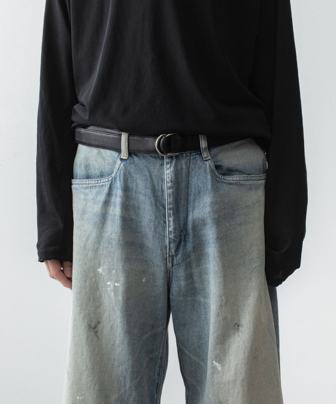VEIN ヴェインの11OZ DENIM CUT OFF BAGGY JEANS - L.NAVYの公式通販サイトsession福岡セレクトショップ
