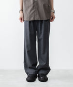 画像をギャラリービューアに読み込む, VEIN ヴェインの3/60 HIGH TWIST WOOL TRO EASY TROUSERS - D.GRAYの公式通販サイトsession福岡セレクトショップ

