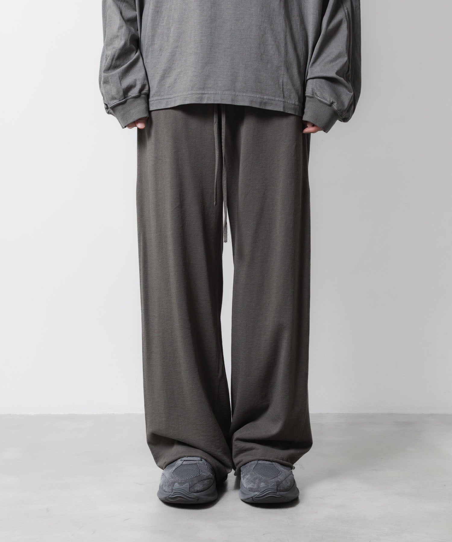 VEIN ヴェインのFINE TERRY EASY WIDE TROUSERS - GRAYの公式通販サイトsession福岡セレクトショップ