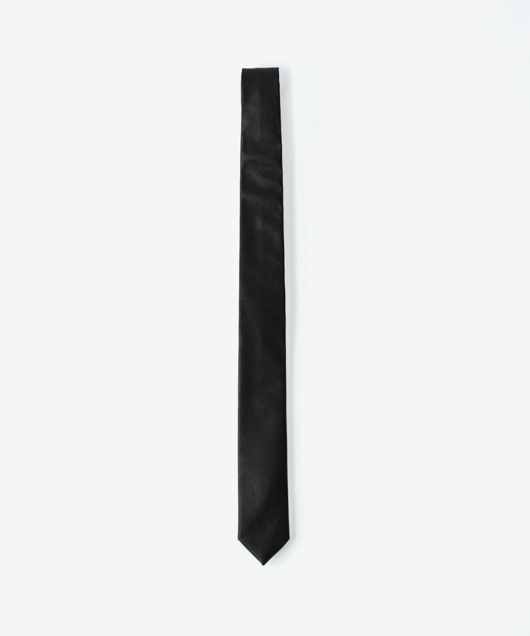 VEIN ヴェインのSYNTHETIC LEATHER NARROW TIE - BLACKの公式通販サイトsession福岡セレクトショップ