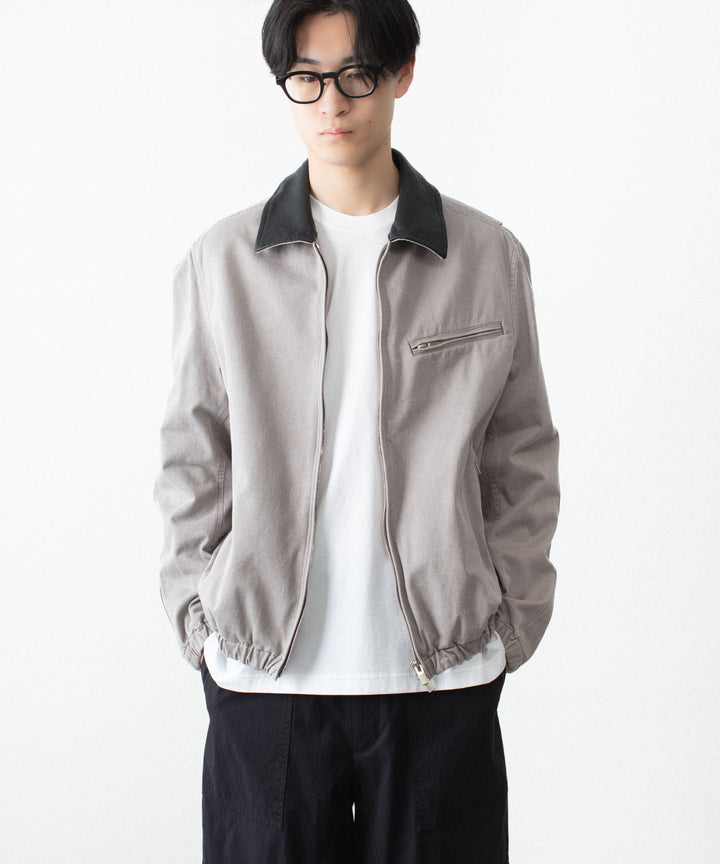VEIN ヴェインのSULFUR DYED CHINO CLOTH WORK JKT - KHAKI GRAYの公式通販サイトsession福岡セレクトショップ