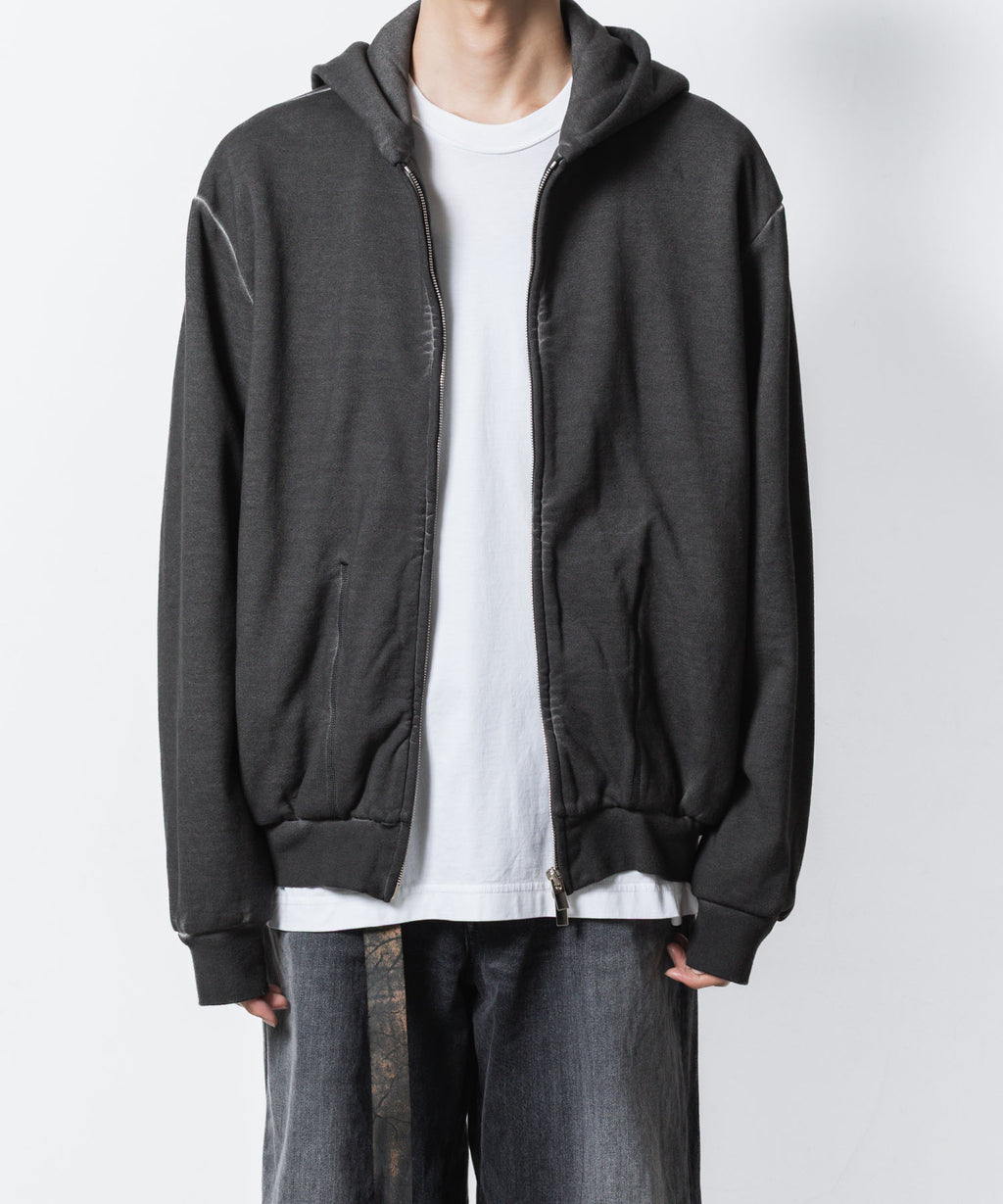 VEIN ヴェインのJUMBERCA TERRY COLD DYED ZIP UP HOODIE - GRAYの公式通販サイトsession福岡セレクトショップ