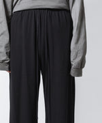 画像をギャラリービューアに読み込む, VEIN ヴェインのFINE TERRY EASY WIDE TROUSERS - BLACKの公式通販サイトsession福岡セレクトショップ
