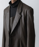 画像をギャラリービューアに読み込む, VEIN ヴェインのSYNTHETIC LEATHER 2B JKT - BROWNの公式通販サイトsession福岡セレクトショップ
