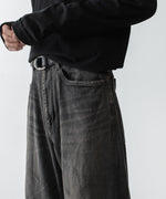 画像をギャラリービューアに読み込む, VEIN ヴェインの11OZ DENIM CUT OFF BAGGY JEANS - BLACKの公式通販サイトsession福岡セレクトショップ
