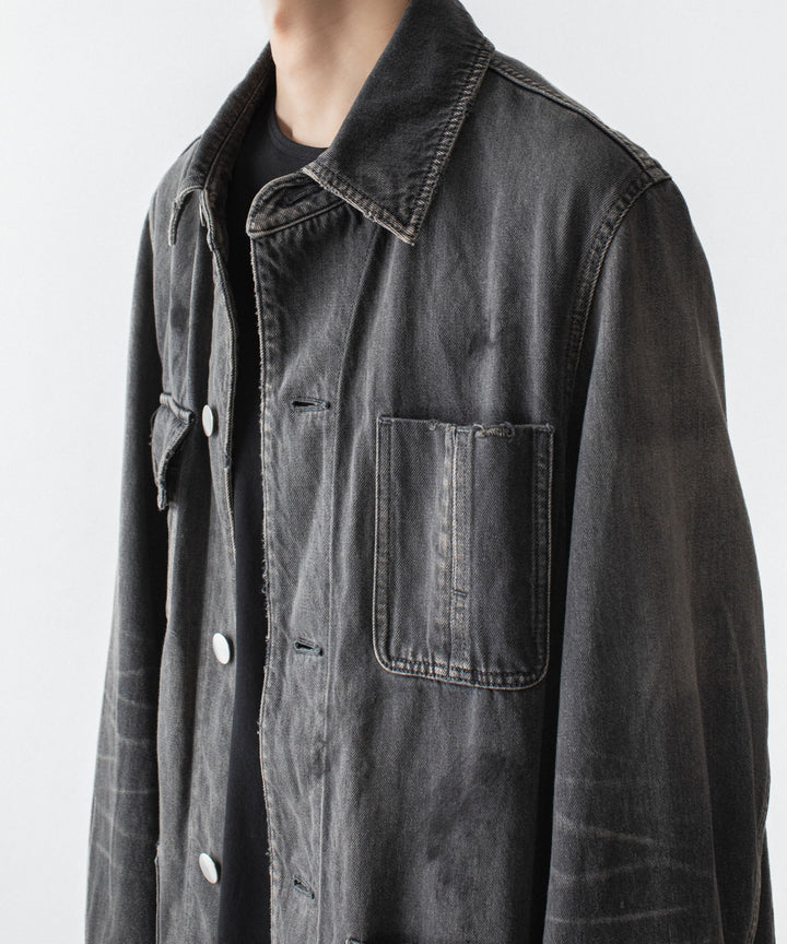 VEIN ヴェインの11OZ DENIM COVERALL JKT - BLACKの公式通販サイトsession福岡セレクトショップ