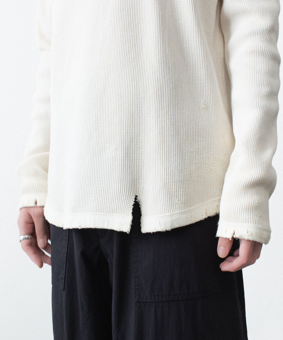 VEIN ヴェインの30//2 WAFFLE RAGLAN L/S TEE - OFF WHITEの公式通販サイトsession福岡セレクトショップ