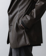 画像をギャラリービューアに読み込む, VEIN ヴェインのSYNTHETIC LEATHER 2B JKT - BROWNの公式通販サイトsession福岡セレクトショップ
