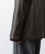 画像をギャラリービューアに読み込む, VEIN ヴェインのSYNTHETIC LEATHER 2B JKT - BROWNの公式通販サイトsession福岡セレクトショップ
