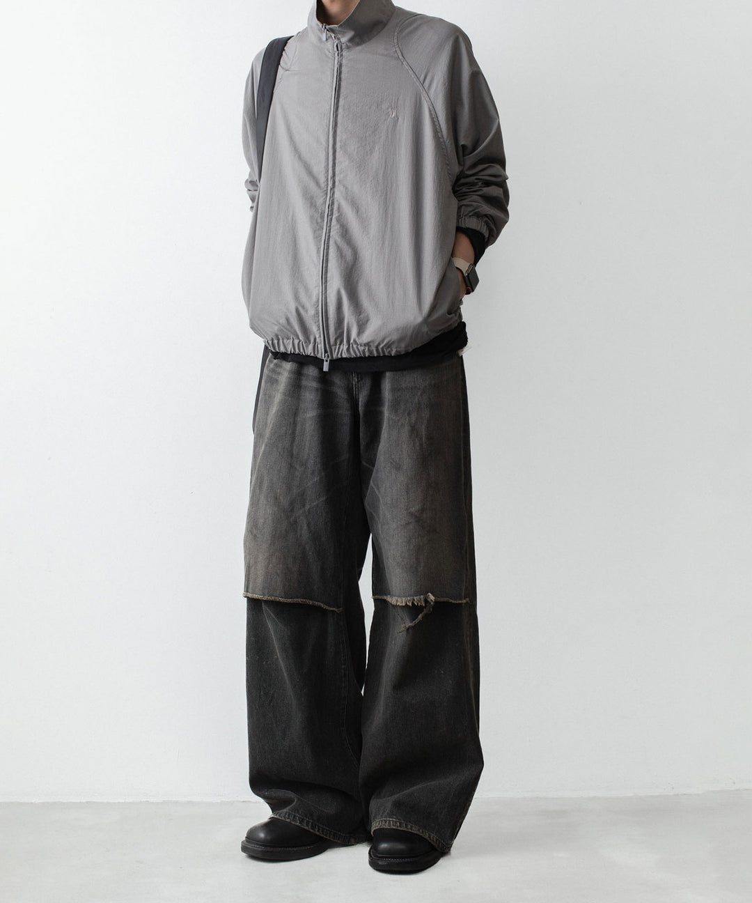 VEIN ヴェインの11OZ DENIM CUT OFF BAGGY JEANS - BLACKの公式通販サイトsession福岡セレクトショップ