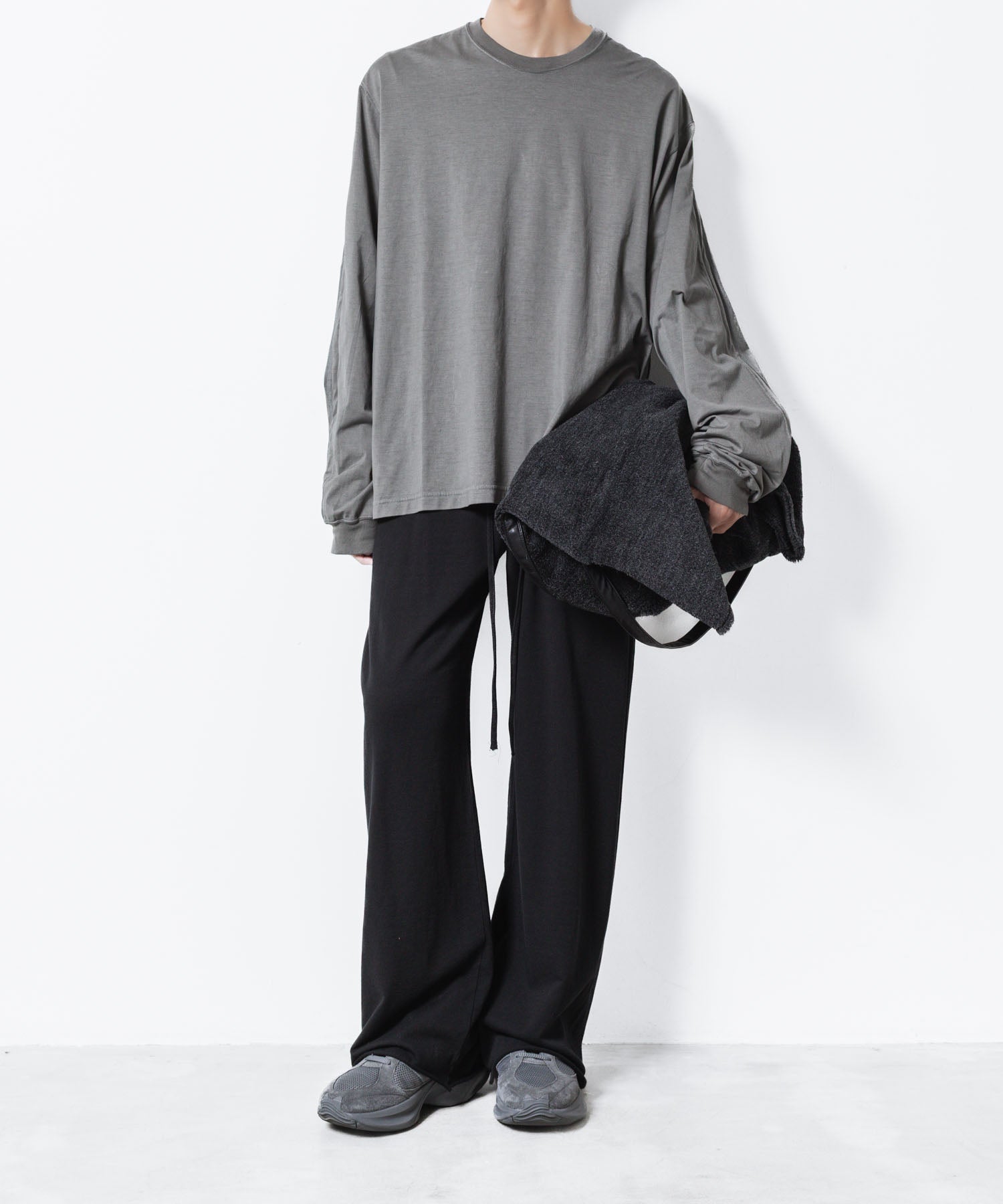 VEIN ヴェインのFINE TERRY EASY WIDE TROUSERS - BLACKの公式通販サイトsession福岡セレクトショップ