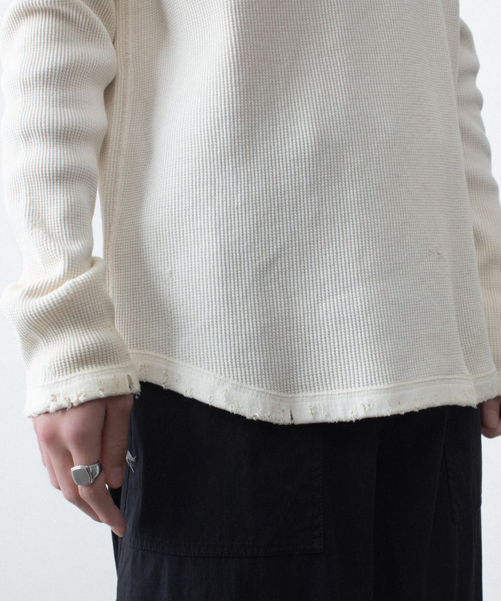 VEIN ヴェインの30//2 WAFFLE RAGLAN L/S TEE - OFF WHITEの公式通販サイトsession福岡セレクトショップ