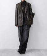 画像をギャラリービューアに読み込む, VEIN ヴェインのSYNTHETIC LEATHER 2B JKT - BROWNの公式通販サイトsession福岡セレクトショップ
