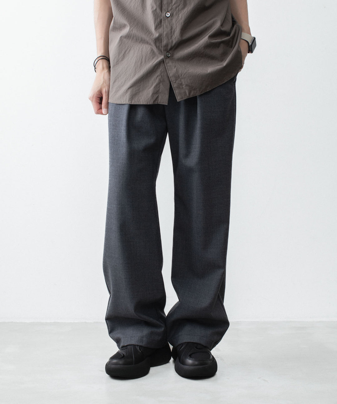 VEIN ヴェインの3/60 HIGH TWIST WOOL TRO EASY TROUSERS - D.GRAYの公式通販サイトsession福岡セレクトショップ