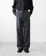 画像をギャラリービューアに読み込む, VEIN ヴェインの3/60 HIGH TWIST WOOL TRO EASY TROUSERS - D.GRAYの公式通販サイトsession福岡セレクトショップ
