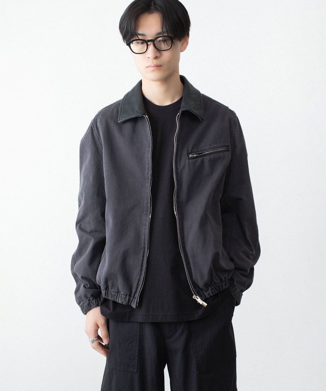 VEIN ヴェインのSULFUR DYED CHINO CLOTH WORK JKT - BLACKの公式通販サイトsession福岡セレクトショップ