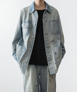 画像をギャラリービューアに読み込む, VEIN ヴェインの11OZ DENIM COVERALL JKT - L.NAVYの公式通販サイトsession福岡セレクトショップ
