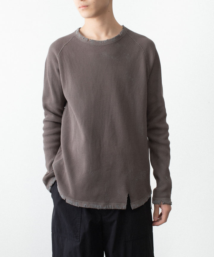 VEIN ヴェインの30//2 WAFFLE RAGLAN L/S TEE - KHAKI GRAYの公式通販サイトsession福岡セレクトショップ