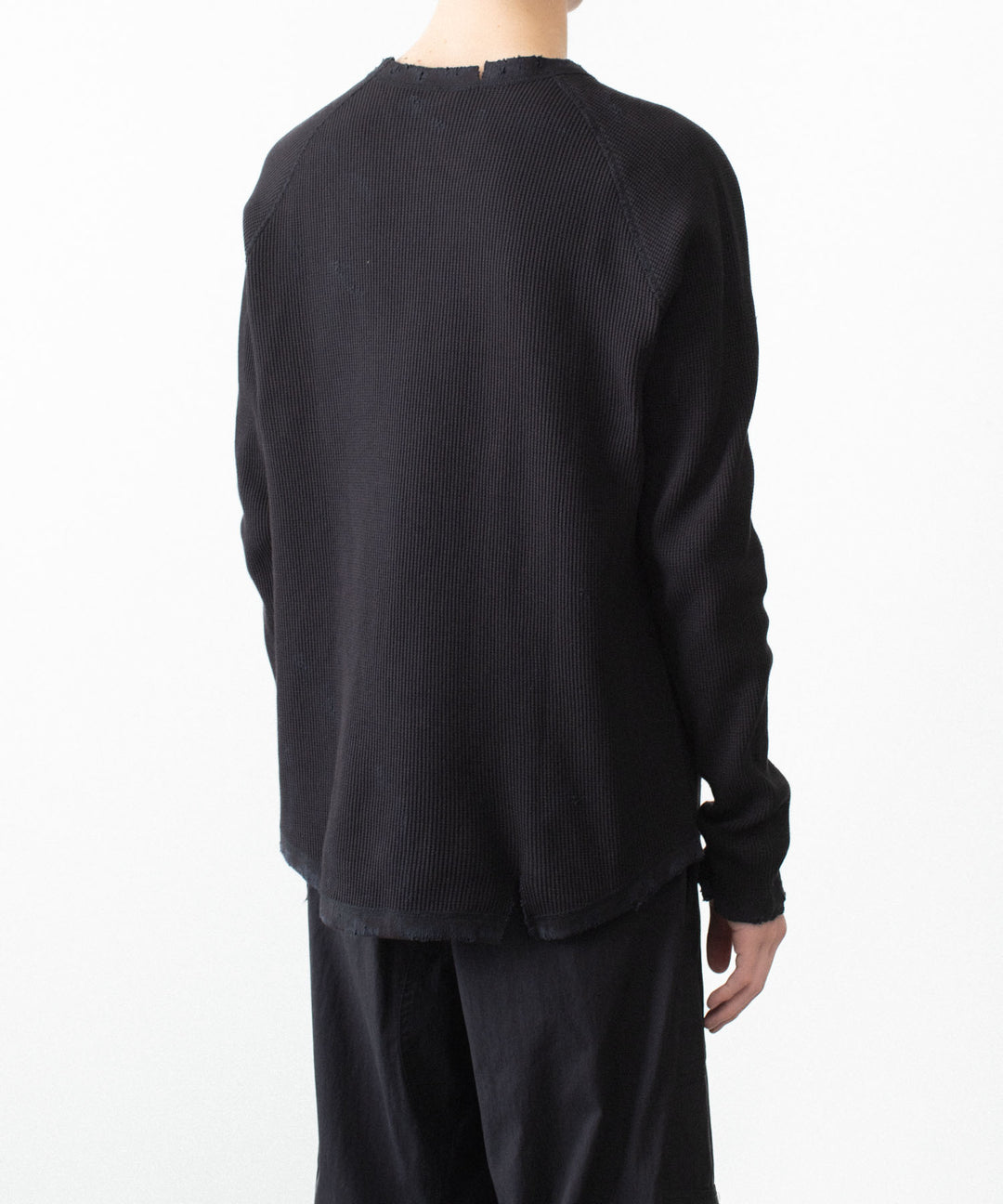 VEIN ヴェインの30//2 WAFFLE RAGLAN L/S TEE - BLACKの公式通販サイトsession福岡セレクトショップ