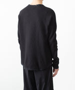 画像をギャラリービューアに読み込む, VEIN ヴェインの30//2 WAFFLE RAGLAN L/S TEE - BLACKの公式通販サイトsession福岡セレクトショップ
