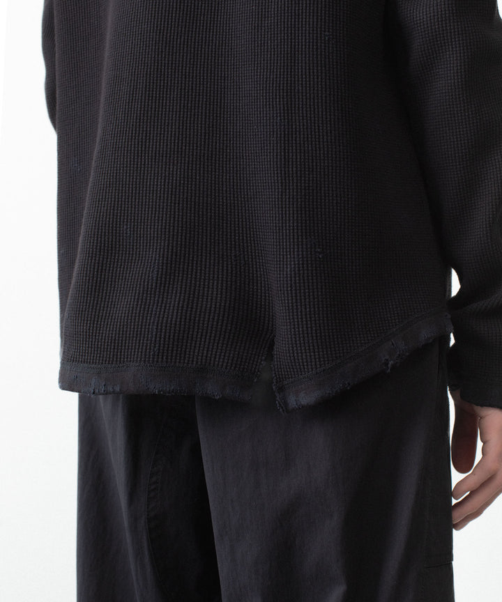 VEIN ヴェインの30//2 WAFFLE RAGLAN L/S TEE - BLACKの公式通販サイトsession福岡セレクトショップ