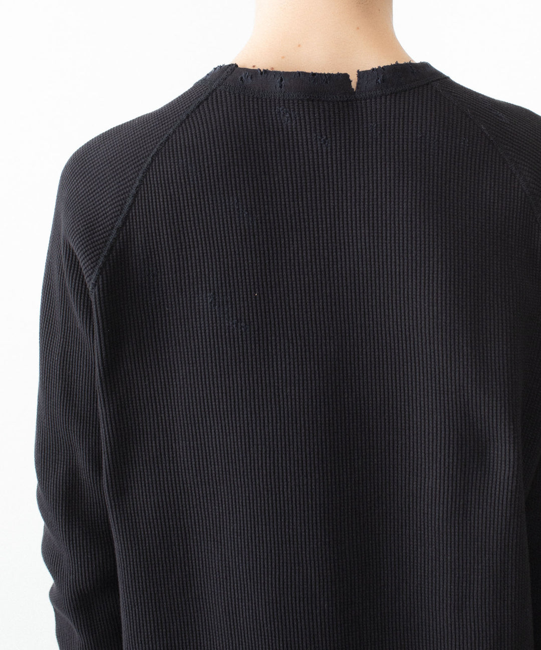 VEIN ヴェインの30//2 WAFFLE RAGLAN L/S TEE - BLACKの公式通販サイトsession福岡セレクトショップ