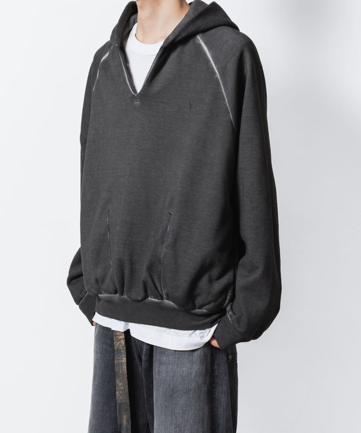 VEIN ヴェインのJUMBERCA TERRY COLD DYED SLIT HOODIE - GRAYの公式通販サイトsession福岡セレクトショップ