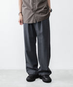 画像をギャラリービューアに読み込む, VEIN ヴェインの3/60 HIGH TWIST WOOL TRO EASY TROUSERS - D.GRAYの公式通販サイトsession福岡セレクトショップ
