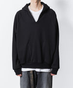 画像をギャラリービューアに読み込む, VEIN ヴェインのJUMBERCA TERRY SLIT HOODIE - BLACKの公式通販サイトsession福岡セレクトショップ
