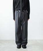 画像をギャラリービューアに読み込む, VEIN ヴェインの3/60 HIGH TWIST WOOL TRO EASY TROUSERS - D.GRAYの公式通販サイトsession福岡セレクトショップ
