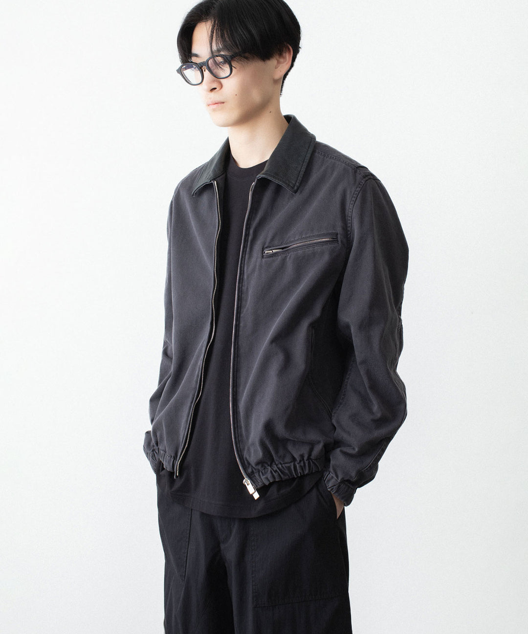VEIN ヴェインのSULFUR DYED CHINO CLOTH WORK JKT - BLACKの公式通販サイトsession福岡セレクトショップ