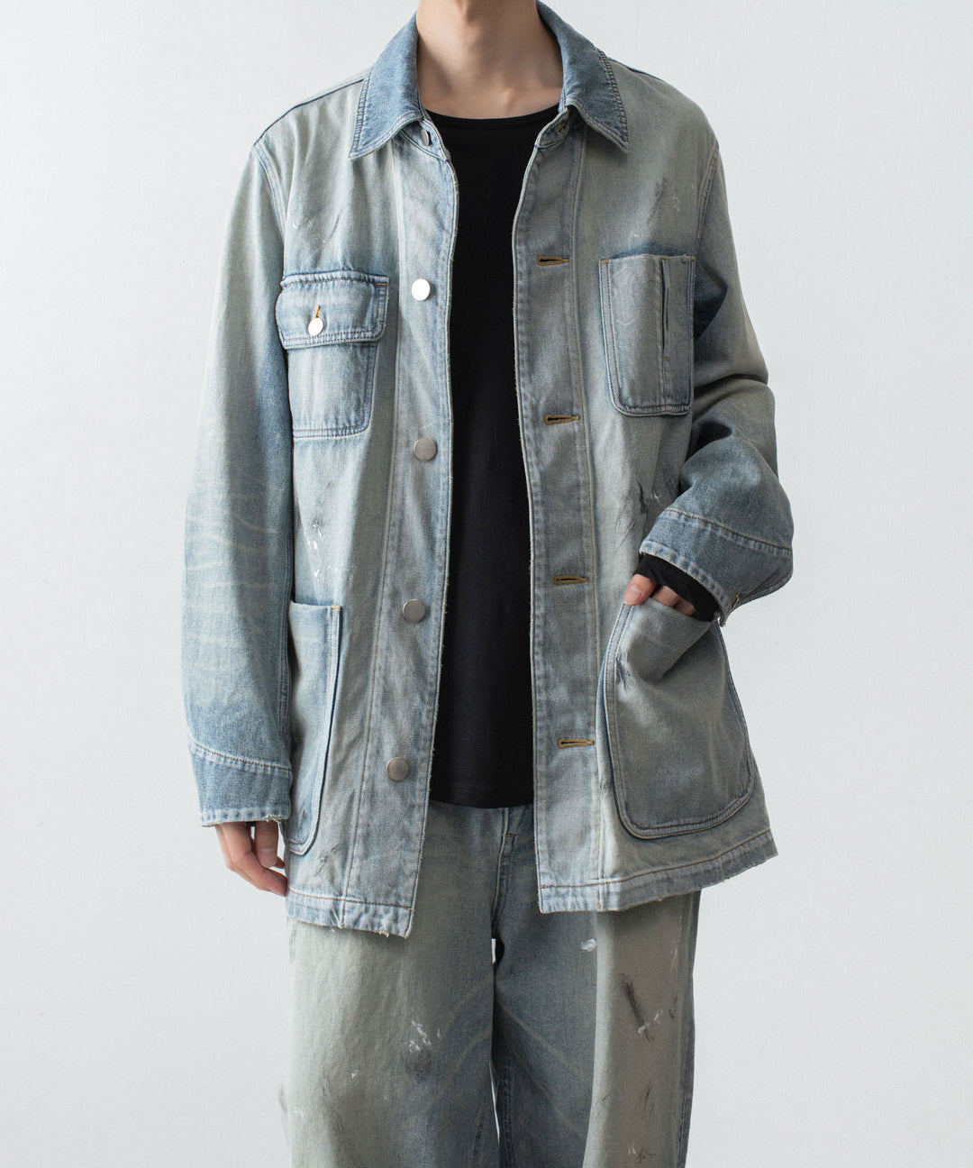VEIN ヴェインの11OZ DENIM COVERALL JKT - L.NAVYの公式通販サイトsession福岡セレクトショップ