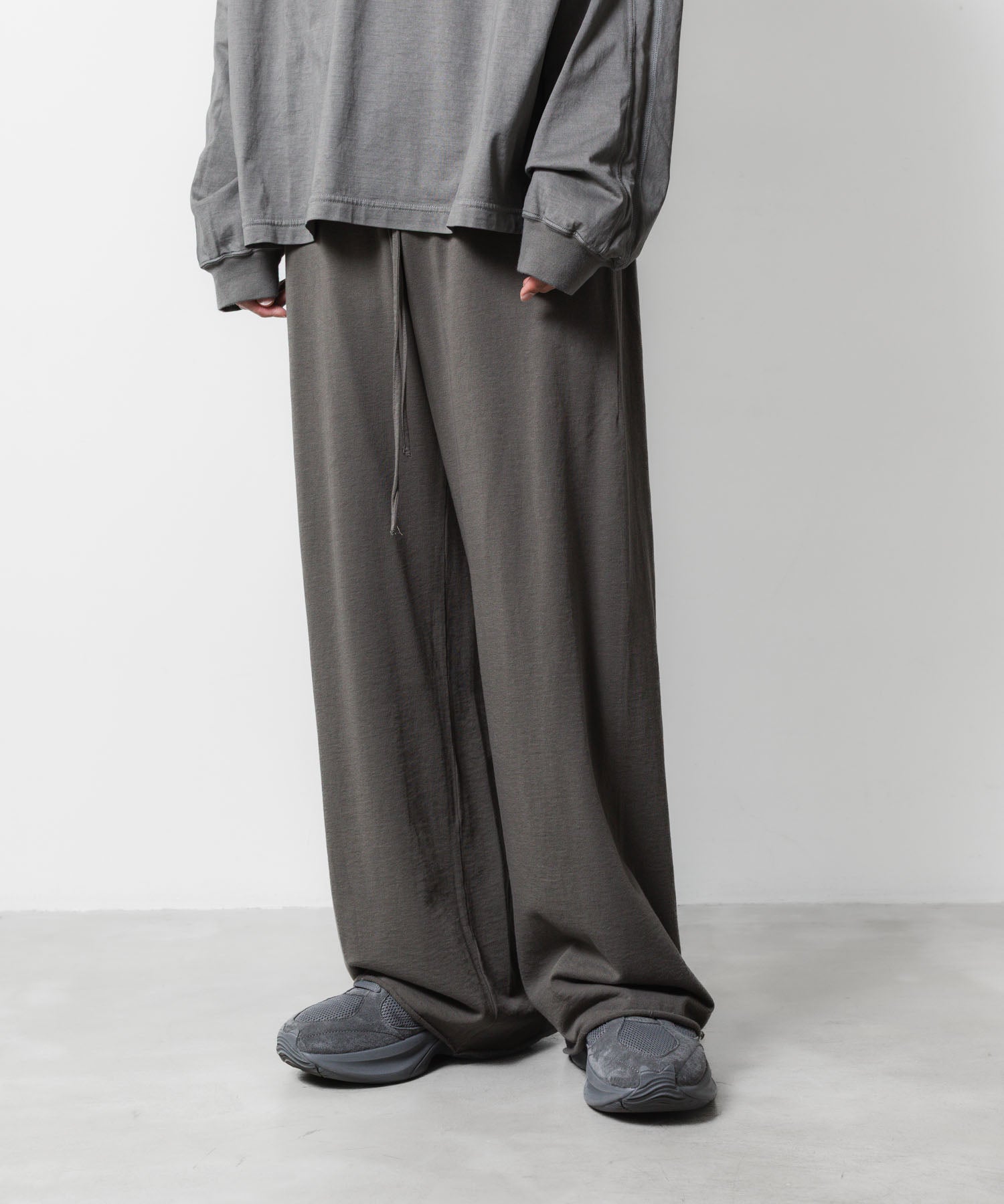 VEIN ヴェインのFINE TERRY EASY WIDE TROUSERS - GRAYの公式通販サイトsession福岡セレクトショップ