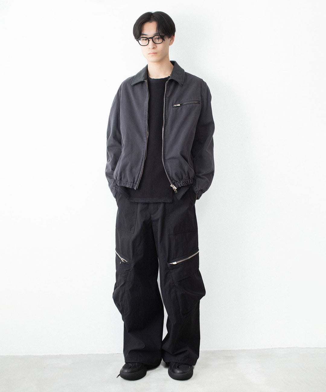 VEIN ヴェインの30//2 WAFFLE RAGLAN L/S TEE - BLACKの公式通販サイトsession福岡セレクトショップ