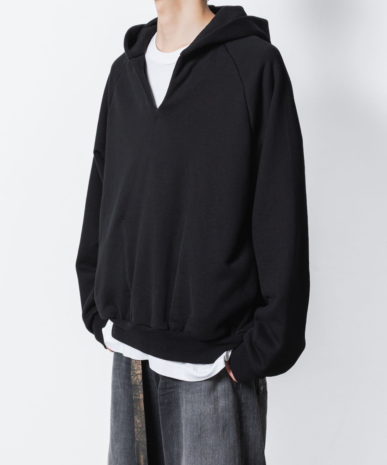 VEIN ヴェインのJUMBERCA TERRY SLIT HOODIE - BLACKの公式通販サイトsession福岡セレクトショップ