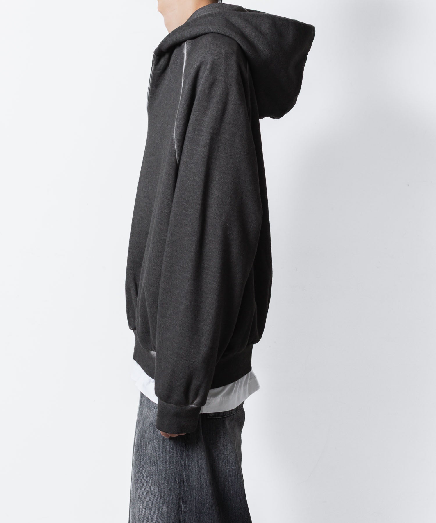 VEIN ヴェインのJUMBERCA TERRY COLD DYED SLIT HOODIE - GRAYの公式通販サイトsession福岡セレクトショップ