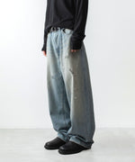 画像をギャラリービューアに読み込む, VEIN ヴェインの11OZ DENIM BAGGY JEANS - L.NAVYの公式通販サイトsession福岡セレクトショップ
