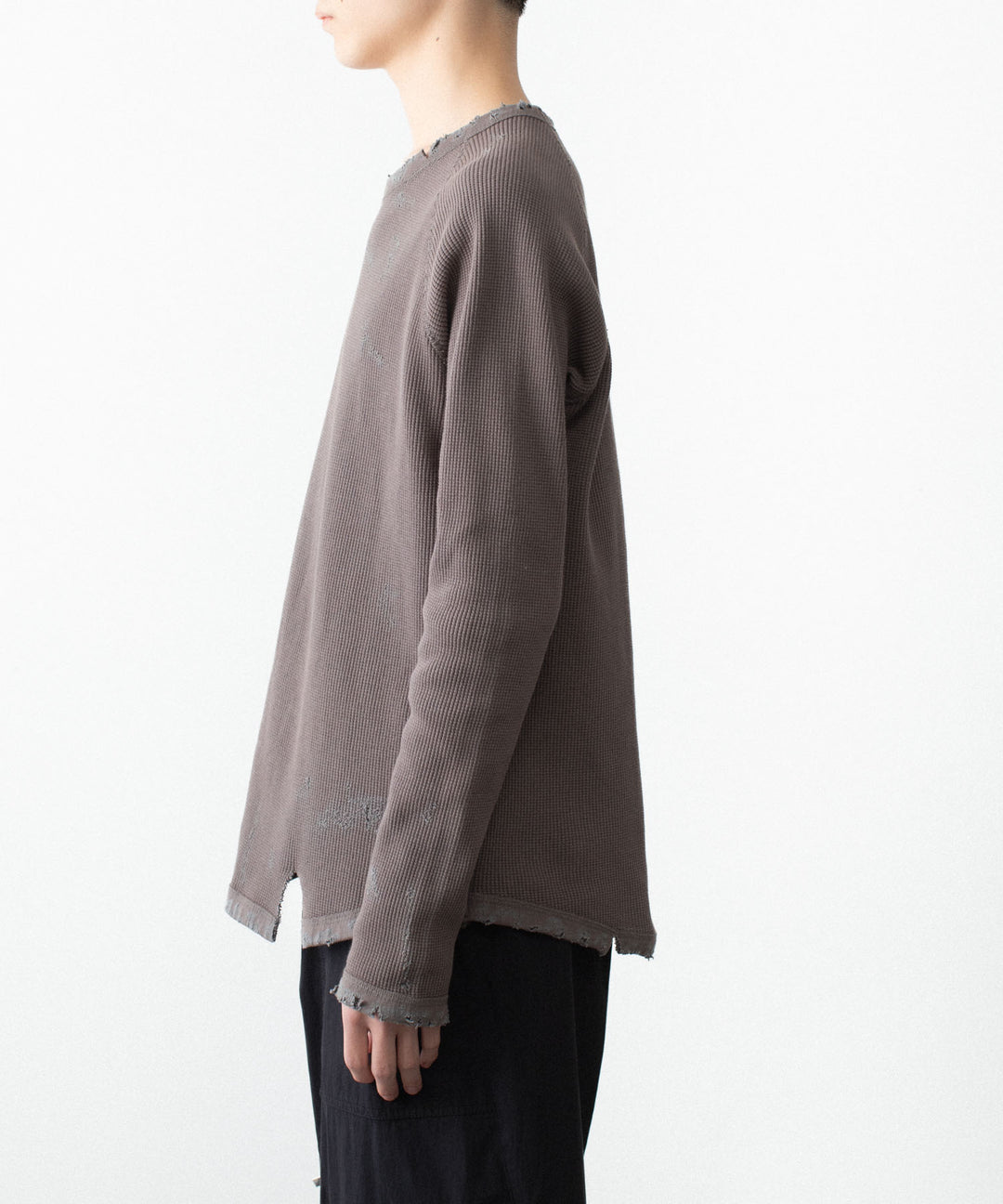 VEIN ヴェインの30//2 WAFFLE RAGLAN L/S TEE - KHAKI GRAYの公式通販サイトsession福岡セレクトショップ