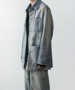 画像をギャラリービューアに読み込む, VEIN ヴェインの11OZ DENIM COVERALL JKT - L.NAVYの公式通販サイトsession福岡セレクトショップ
