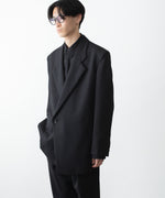 画像をギャラリービューアに読み込む, VEIN ヴェインの3/60 HIGH TWIST WOOL TRO OVER JKT - BLACKの公式通販サイトsession福岡セレクトショップ
