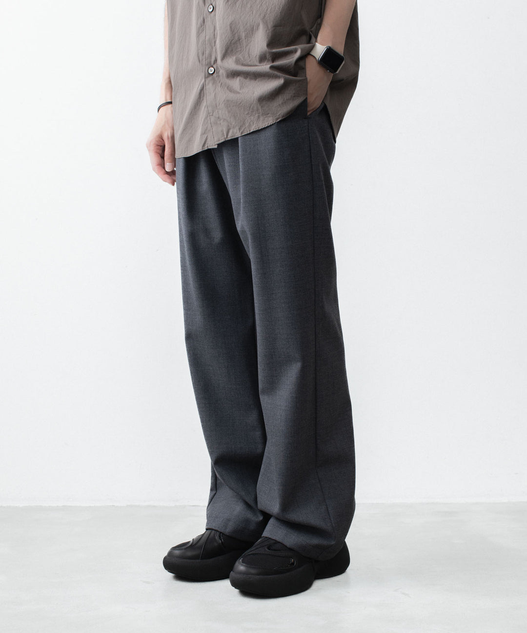 VEIN ヴェインの3/60 HIGH TWIST WOOL TRO EASY TROUSERS - D.GRAYの公式通販サイトsession福岡セレクトショップ