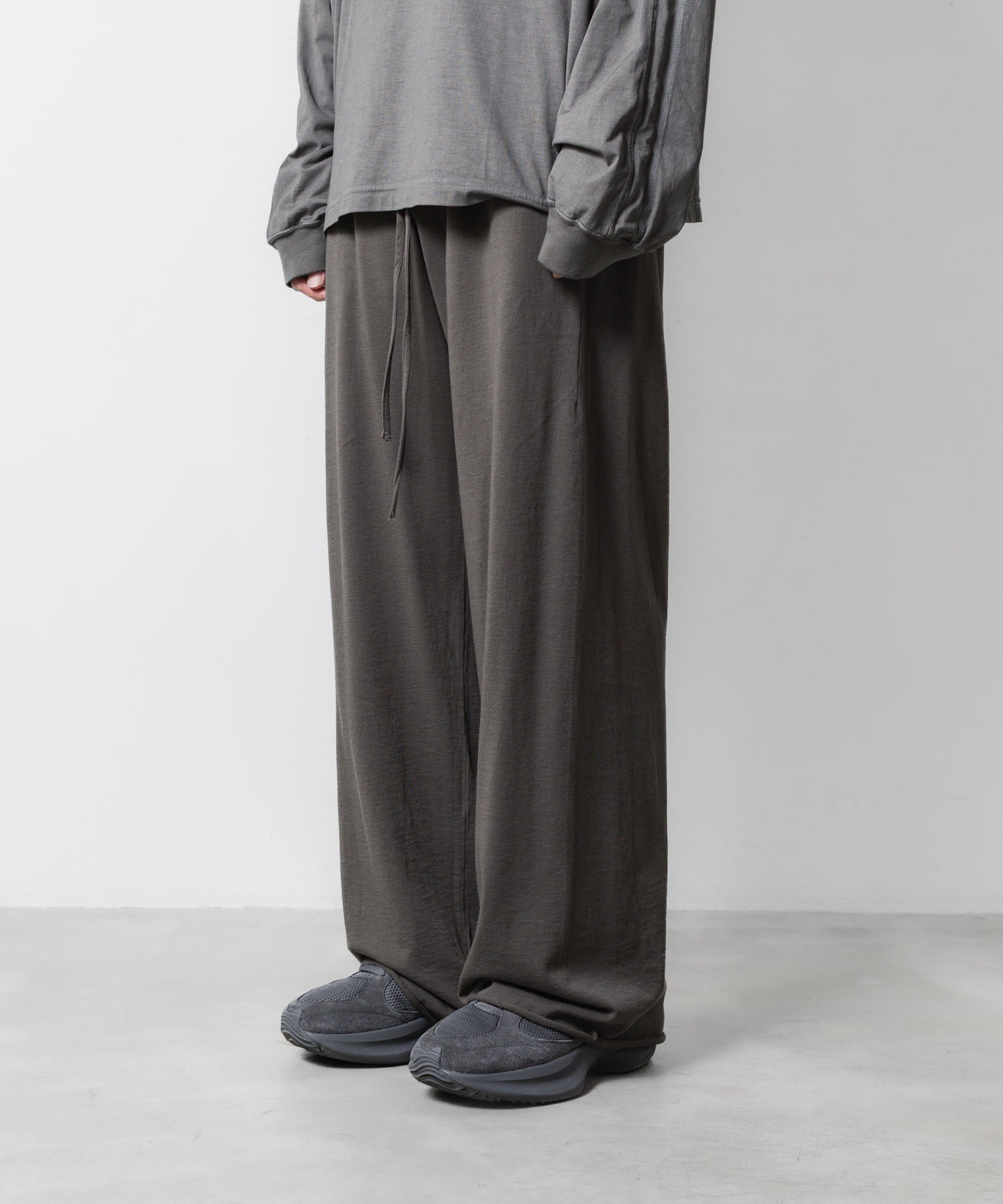 VEIN ヴェインのFINE TERRY EASY WIDE TROUSERS - GRAYの公式通販サイトsession福岡セレクトショップ