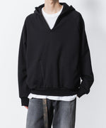 画像をギャラリービューアに読み込む, VEIN ヴェインのJUMBERCA TERRY SLIT HOODIE - BLACKの公式通販サイトsession福岡セレクトショップ
