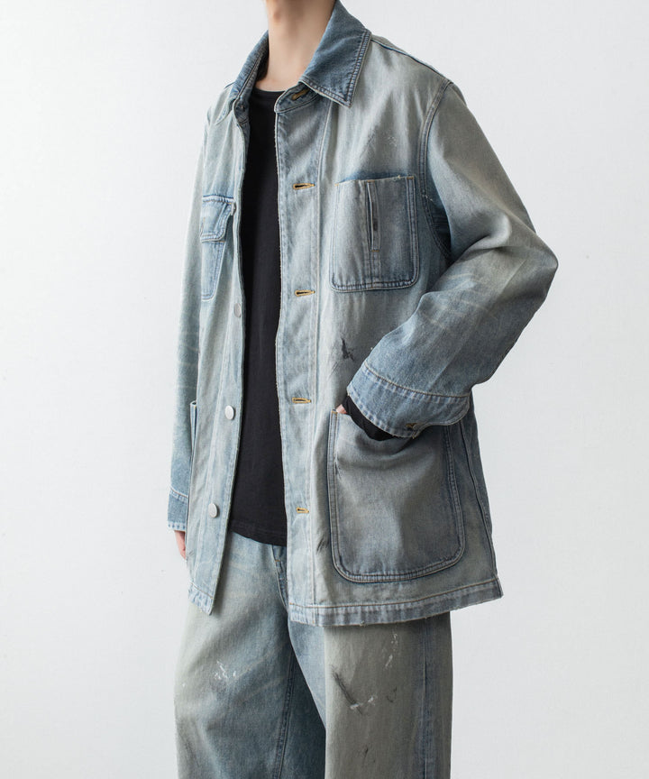 VEIN ヴェインの11OZ DENIM COVERALL JKT - L.NAVYの公式通販サイトsession福岡セレクトショップ