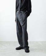 画像をギャラリービューアに読み込む, VEIN ヴェインの3/60 HIGH TWIST WOOL TRO EASY TROUSERS - D.GRAYの公式通販サイトsession福岡セレクトショップ
